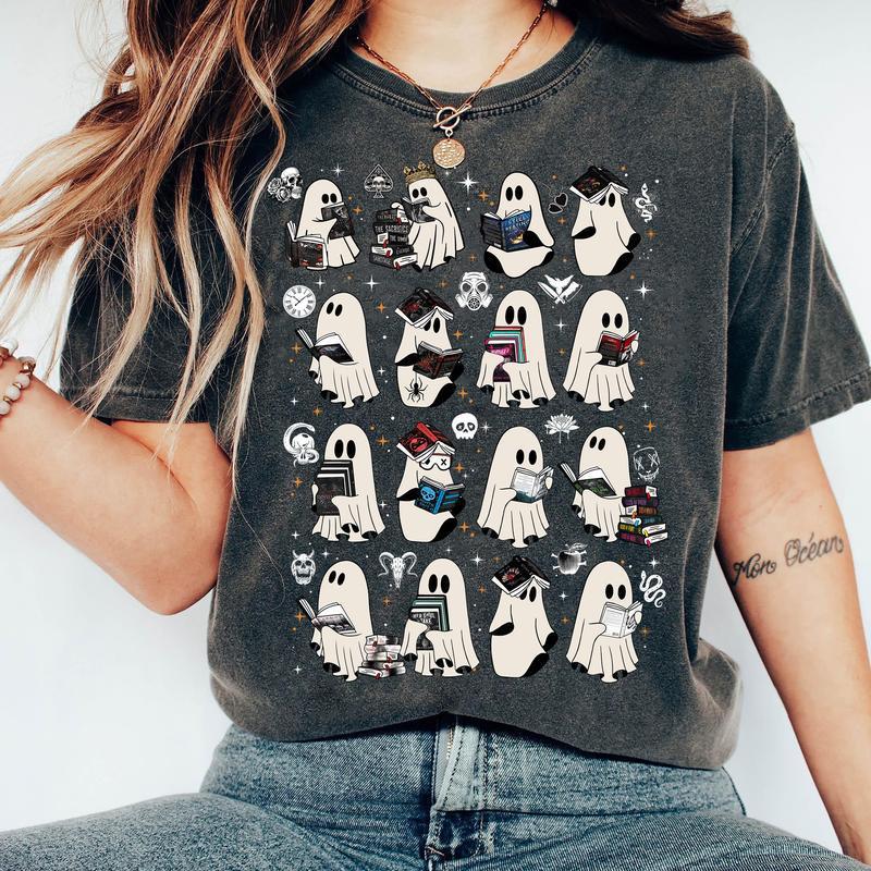 Amélie · Top de Halloween con estampado de fantasmas