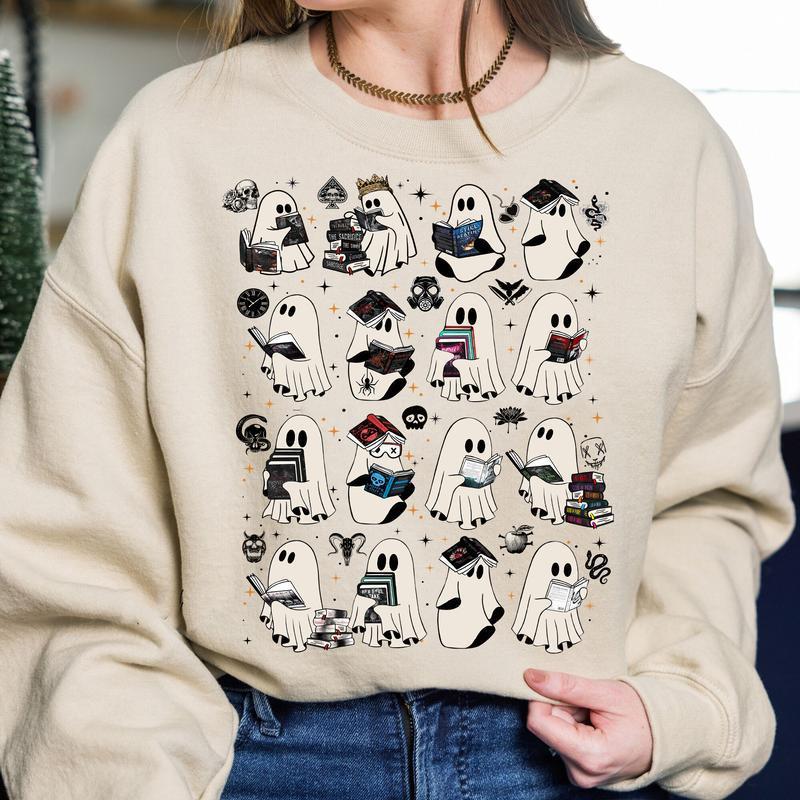 Amélie · Top de Halloween con estampado de fantasmas