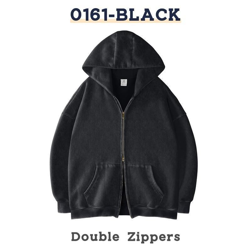 Amélie · Sudadera oversize con doble cremallera