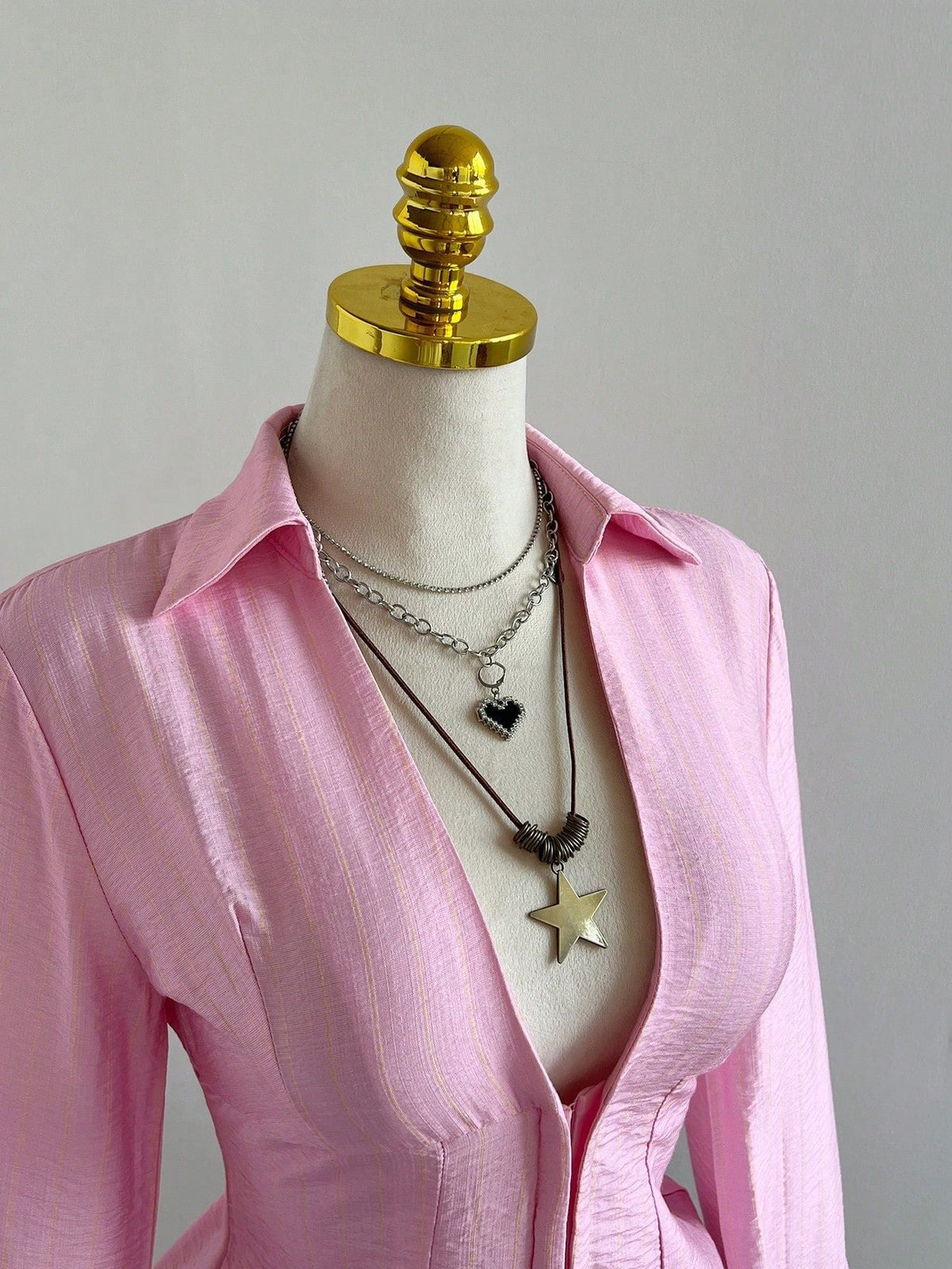 Amélie · Blusa de rayas con corchetes delanteros