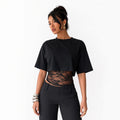 Amélie · Camiseta corta superpuesta con cintura de encaje