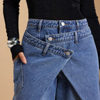 Amélie · Pantalón ancho cruzado asimétrico