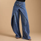 Amélie · Pantalón ancho cruzado asimétrico