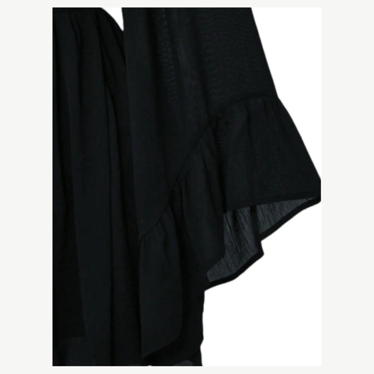 Amélie · Vestido corto de gasa con escote en V gótico