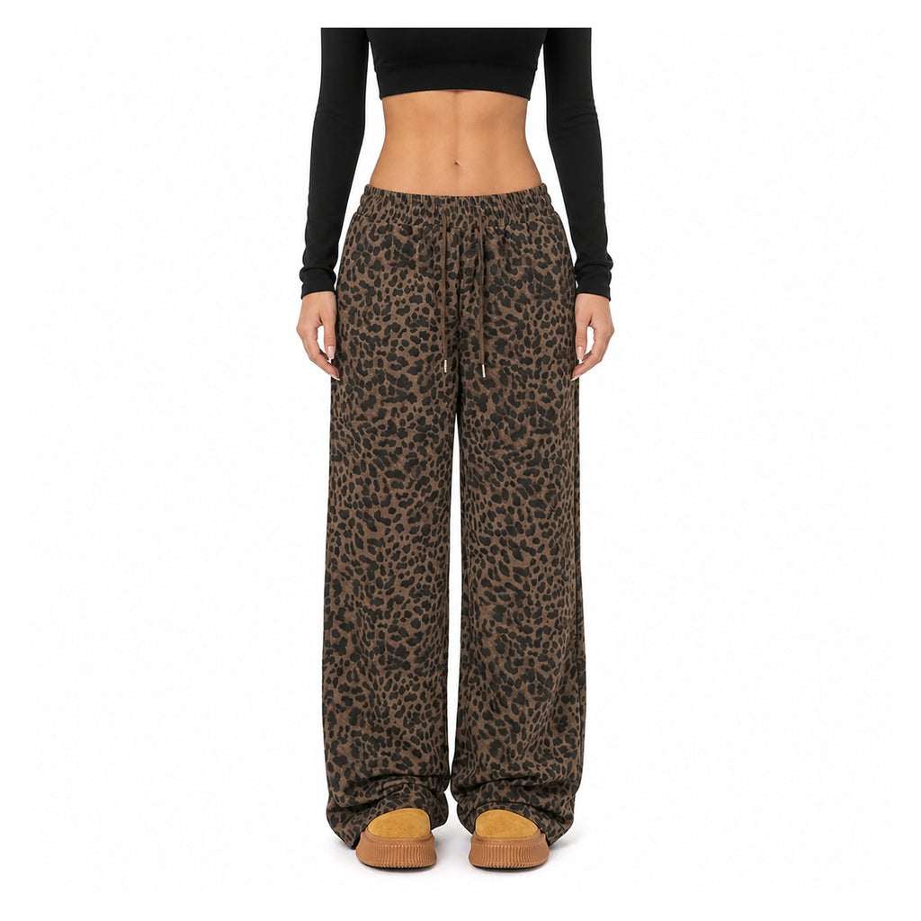 Amélie · Pantalón ancho de leopardo