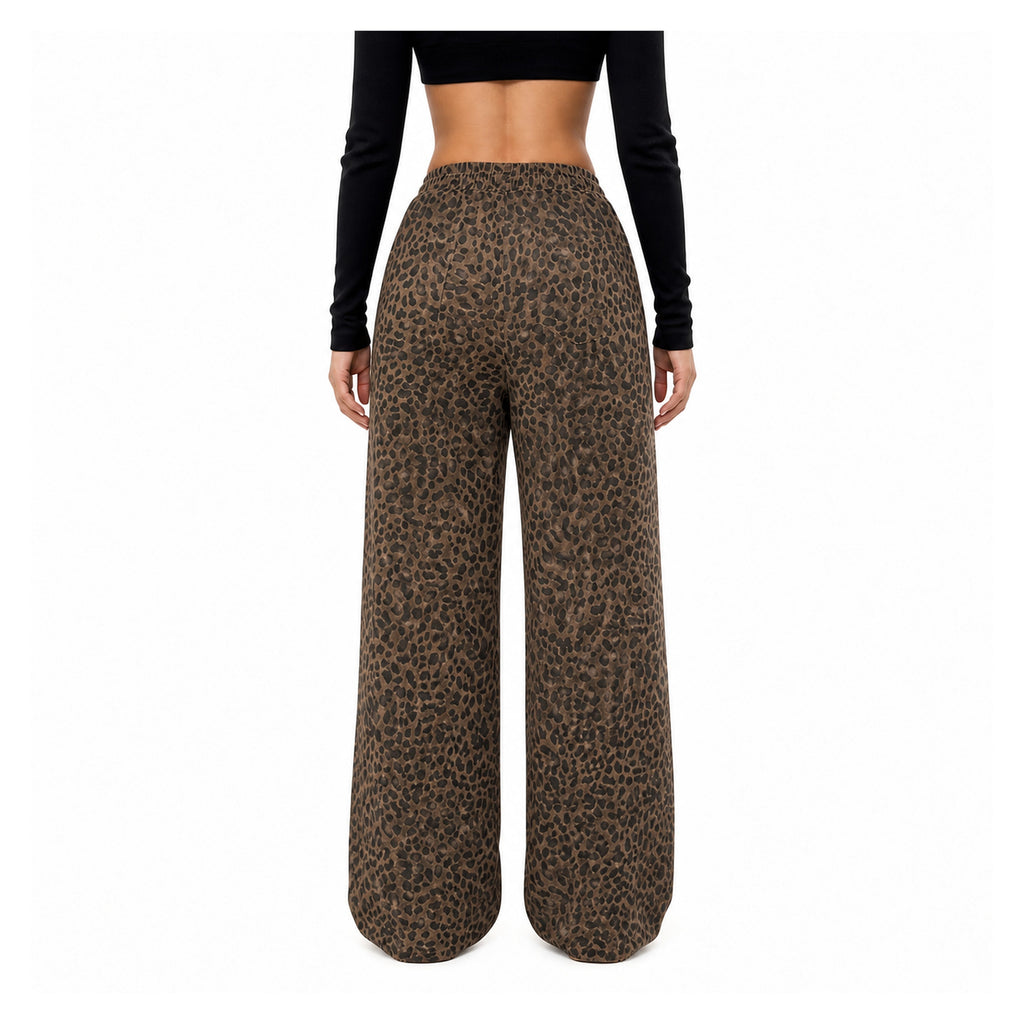 Amélie · Pantalón ancho de leopardo