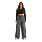 Amélie · Pantalón ancho de leopardo