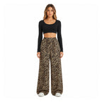 Amélie · Pantalón ancho de leopardo