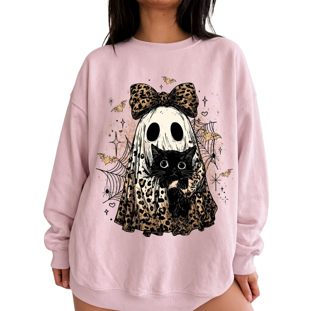 Amélie · Sudadera de Halloween con gato fantasma