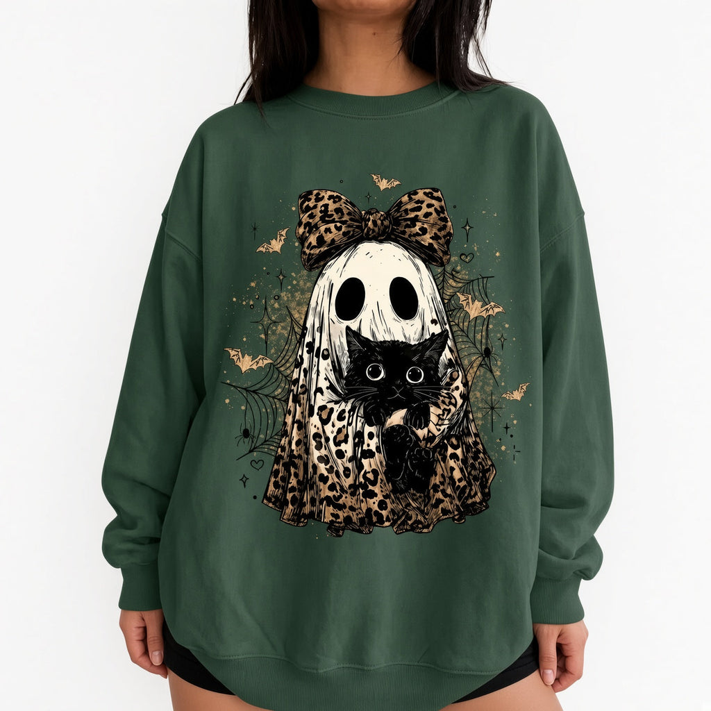 Amélie · Sudadera de Halloween con gato fantasma