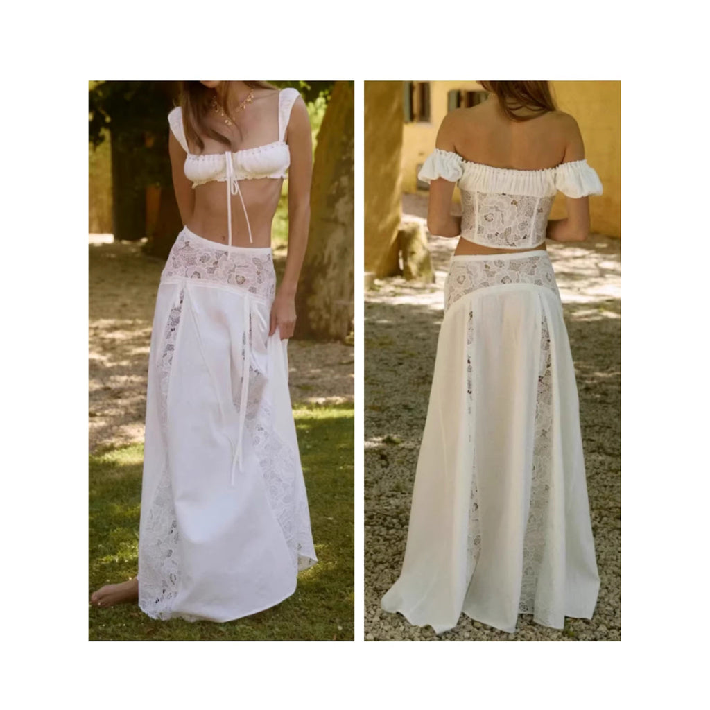 Amélie · Conjunto de algodón y encaje
