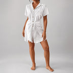 Amélie · Camisa pareo con botones y cintura anudada
