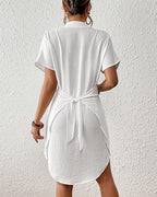 Amélie · Camisa pareo con botones y cintura anudada