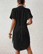 Amélie · Camisa pareo con botones y cintura anudada