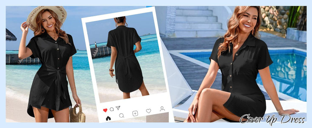 Amélie · Camisa pareo con botones y cintura anudada