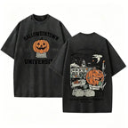 Amélie · Camiseta lavada con estampado de calabaza universitaria