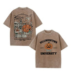 Amélie · Camiseta lavada con estampado de calabaza universitaria