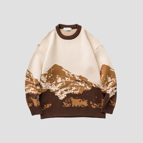 Amélie · Jersey de punto con paisaje de montaña
