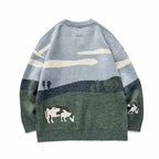 Amélie · Jersey de punto con paisaje de pradera