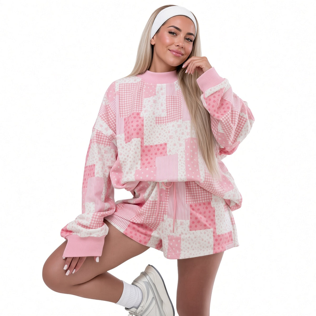 Amélie · Conjunto de estar por casa con estampado patchwork
