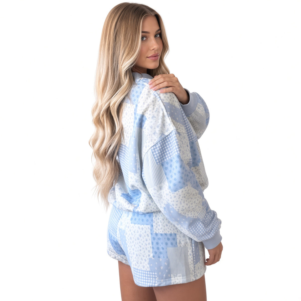 Amélie · Conjunto de estar por casa con estampado patchwork
