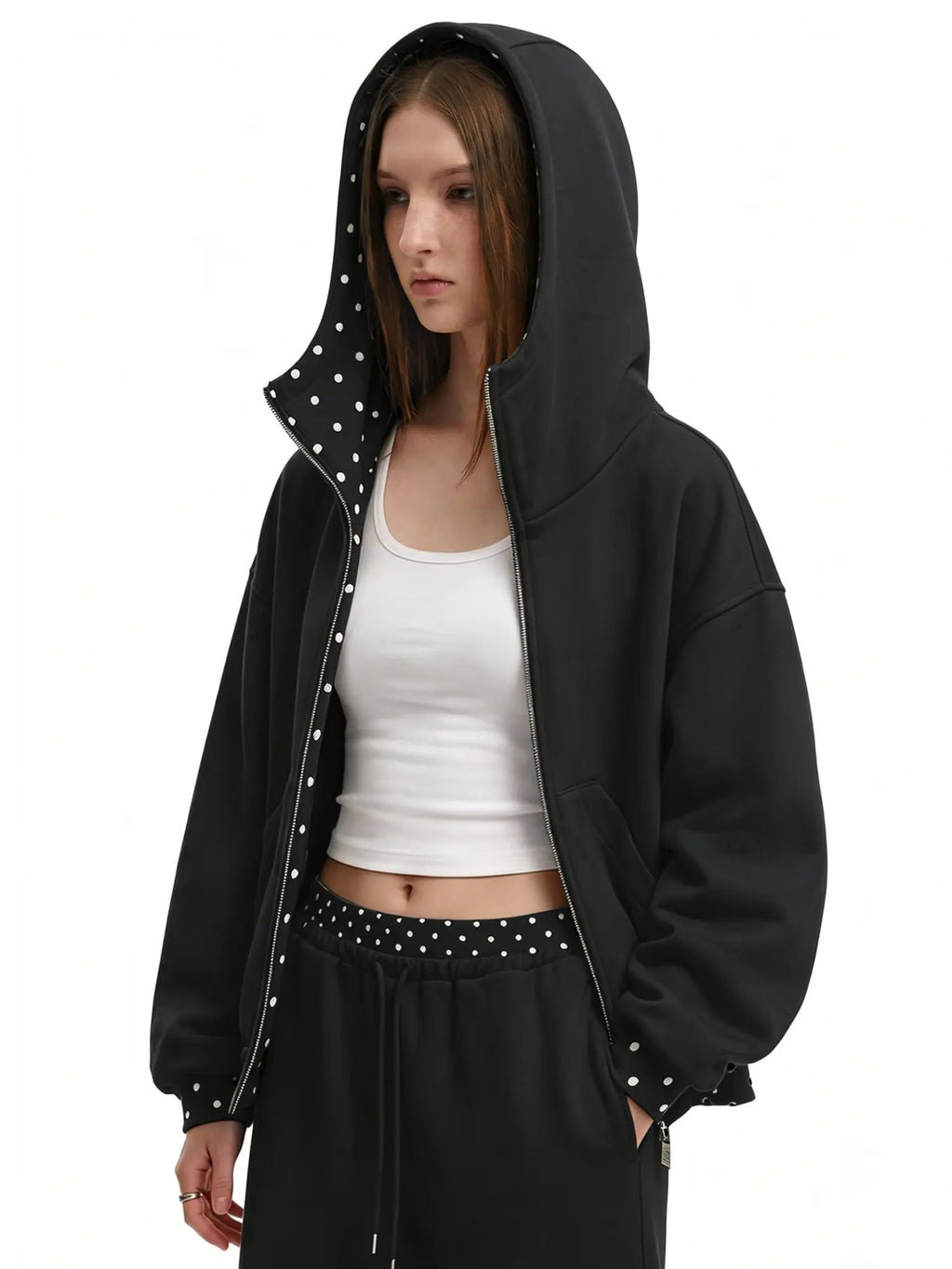 Amélie · Conjunto de lunares con capucha