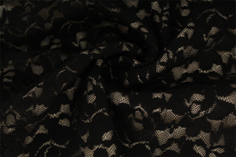 Amélie · Vestido largo lencero de encaje floral