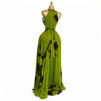 Amélie · Vestido largo de malla estampada con forro