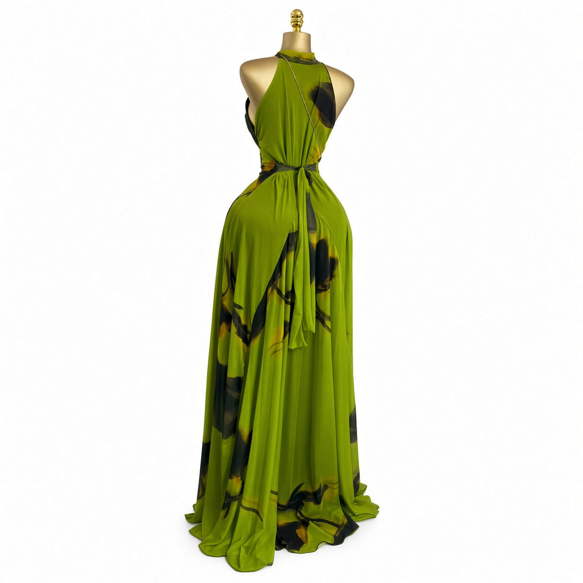 Amélie · Vestido largo de malla estampada con forro