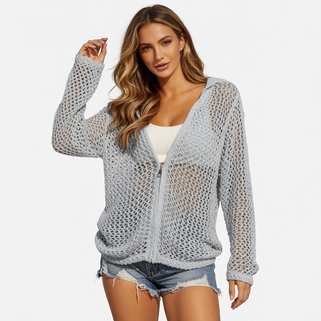 Amélie · Chaqueta calada con capucha y cremallera