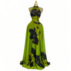 Amélie · Vestido largo de malla estampada con forro
