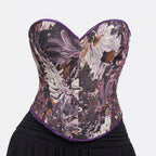Amélie · Top corsé con estampado floral de óleo