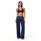 Amélie · Conjunto deportivo de lunares con sujetador incorporado y pantalón ancho