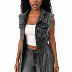 Amélie · Chaleco vaquero largo sin mangas