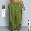 Amélie · Pantalón cargo ancho con cintas regulables