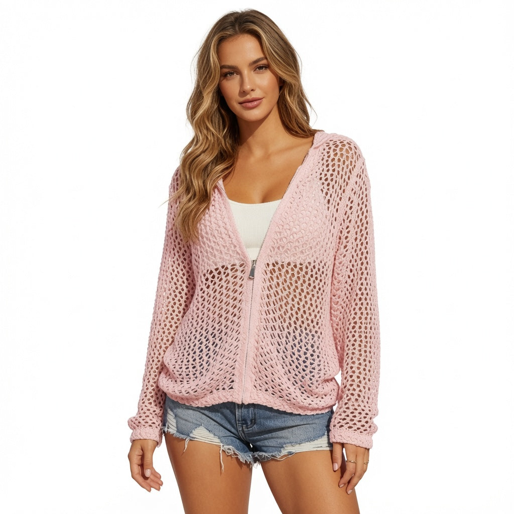 Amélie · Chaqueta calada con capucha y cremallera