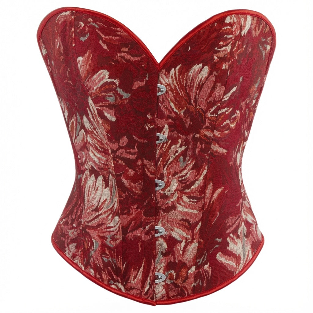 Amélie · Top corsé con estampado floral de óleo