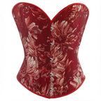 Amélie · Top corsé con estampado floral de óleo