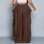 Amélie · Pantalón cargo ancho con cintas regulables