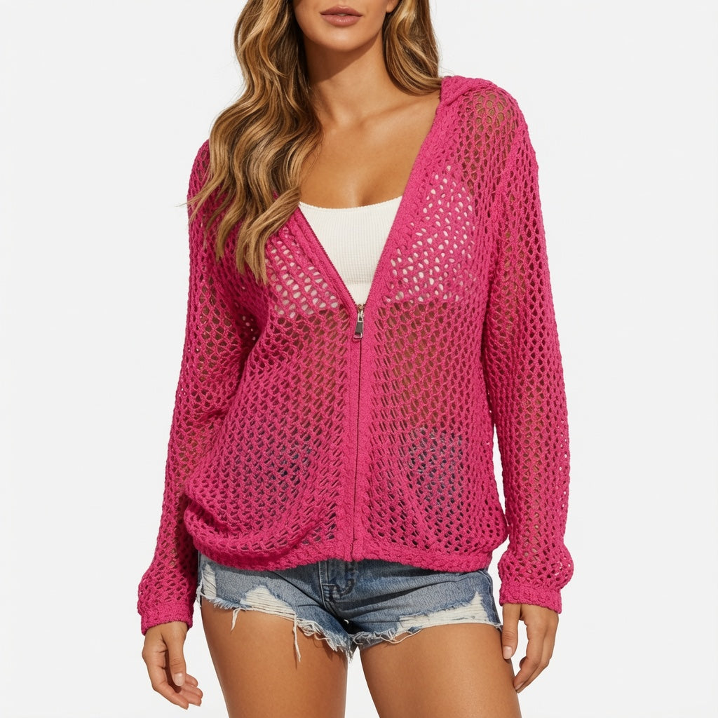 Amélie · Chaqueta calada con capucha y cremallera