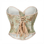 Amélie · Top corsé con estampado floral de óleo
