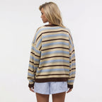 Amélie · Chaqueta de punto de rayas en contraste