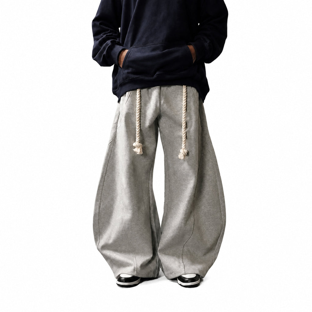 Amélie · Pantalón de chándal globo con cinturón de cuerda