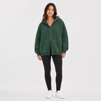 Amélie · Sudadera oversize con doble cremallera