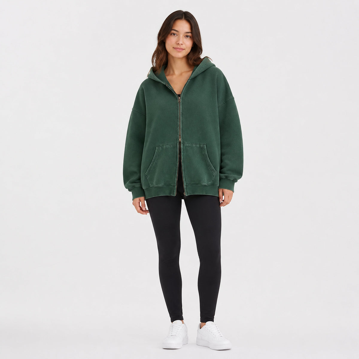 Amélie · Sudadera oversize con doble cremallera