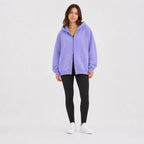 Amélie · Sudadera oversize con doble cremallera