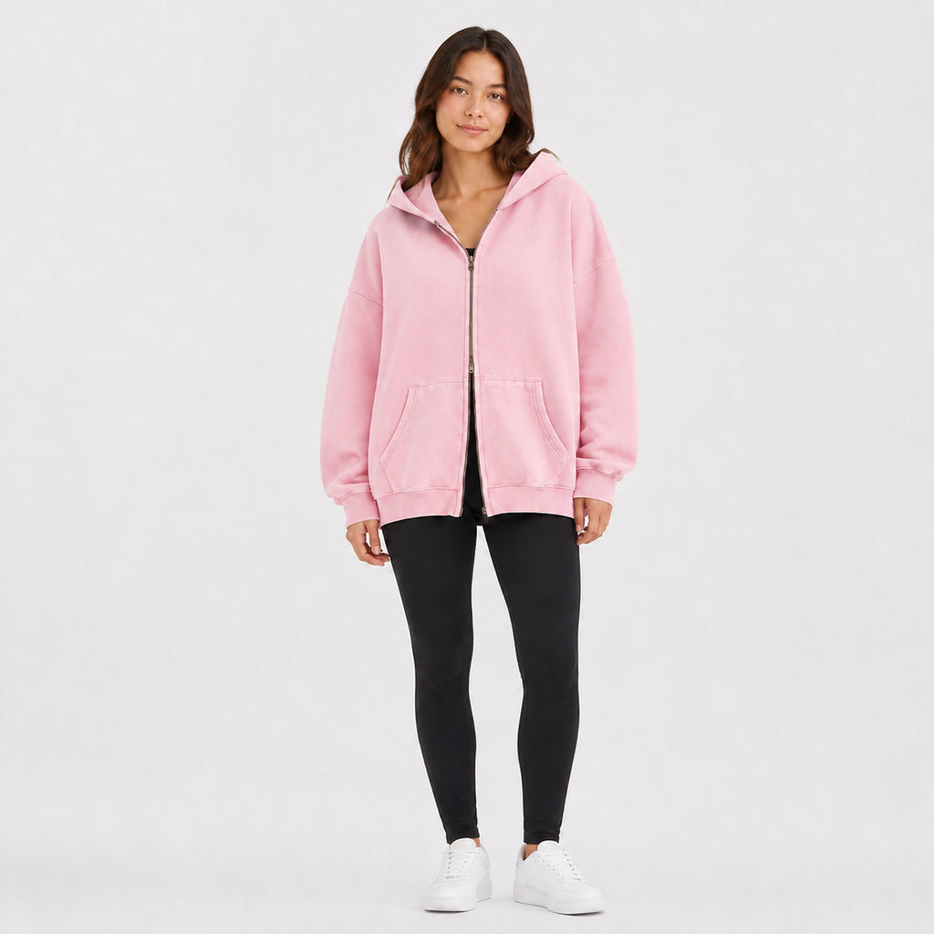 Amélie · Sudadera oversize con doble cremallera
