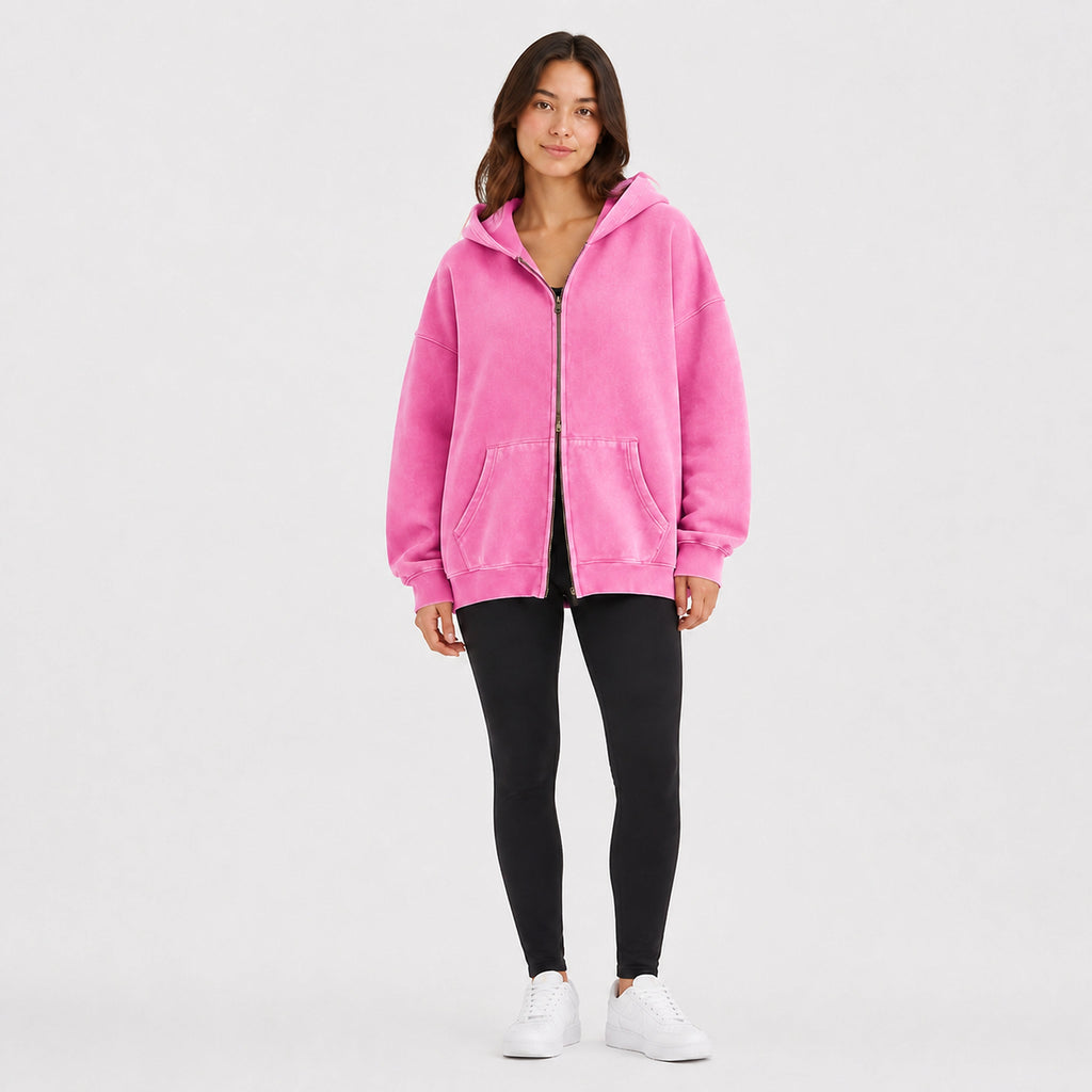 Amélie · Sudadera oversize con doble cremallera
