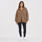 Amélie · Sudadera oversize con doble cremallera