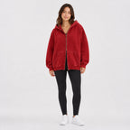 Amélie · Sudadera oversize con doble cremallera